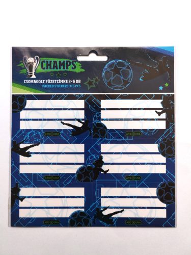Füzetcímke ArsUna Champs 18 db-os