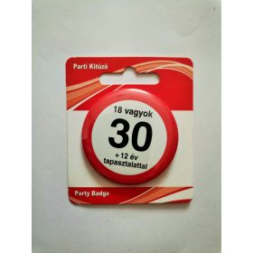 Kitűző sebességkorlátozó 30