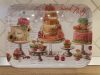 Torta mintás tálca 33 x 25 cm