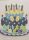 Tábla torta Happy Birthday glitteres fiús 