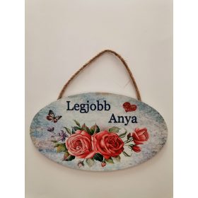 Fatábla ovális Legjobb anya