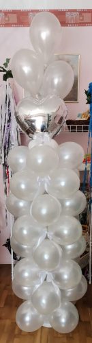Eco lufi latex, 30 cm Gyöngyház fehér