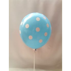 Lufi latex, 30 cm Kék pöttyös