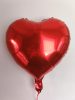 Szív alakú fólia lufi Piros színű 18"/45 cm