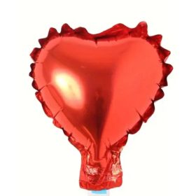 Szív alakú fólia lufi Piros színű 5"/12,7 cm