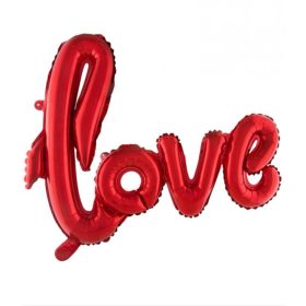 LOVE feliratú fólia lufi Piros  106 cm