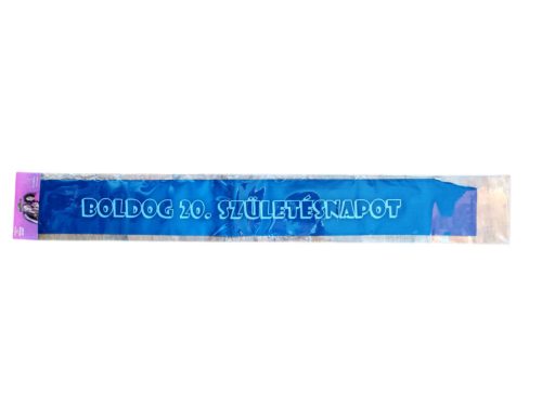 Vállszalag 20. szülinapra, kék színű