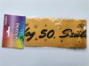 Vállszalag 50. szülinapra, arany színű