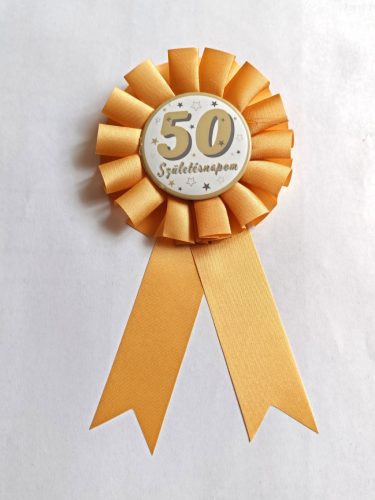 Parti kitűző számos, arany 50