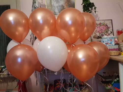 Lufi latex, 30 cm Metál rosegold