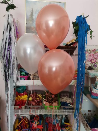 Lufi latex, 30 cm Metál rosegold