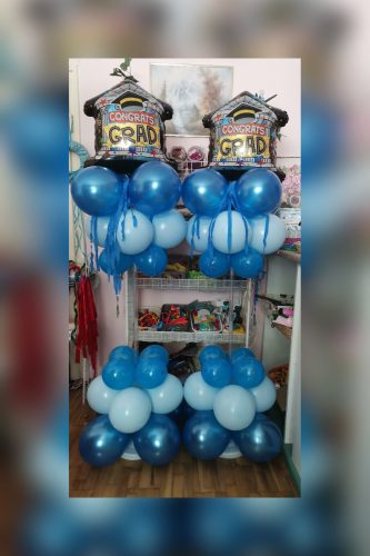 Lufi latex, 25 cm Metál sötétkék