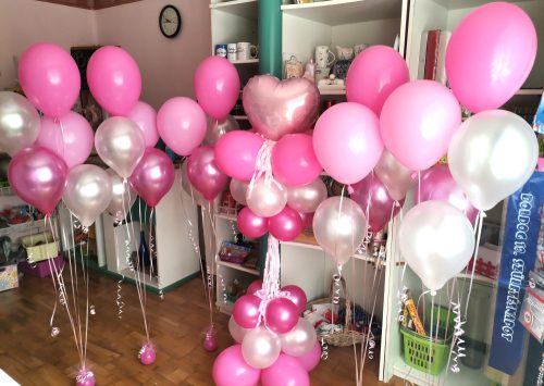 Lufi latex, 25 cm Metál fuxia