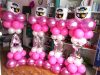 Lufi latex, 25 cm Metál fuxia