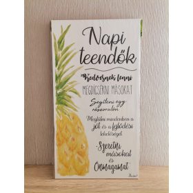 Fatábla Napi teendők