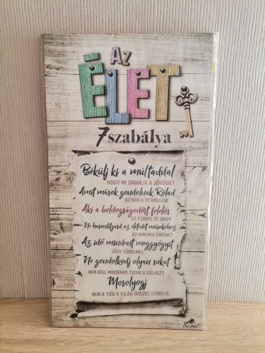 Fatábla Az élet 7 szabálya