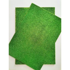 Dekorgumi A/4 Csillámos - zöld 2mm