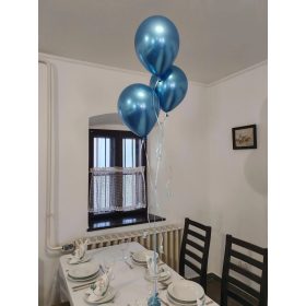 Héliumos luficsokor 3 db- os, króm lufikkal