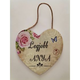Fatábla szív Legjobb anya