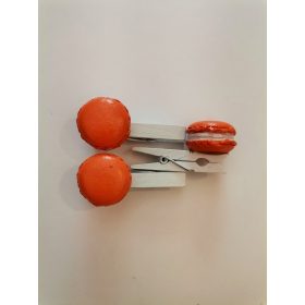 Fa csipesz Macaron narancssárga